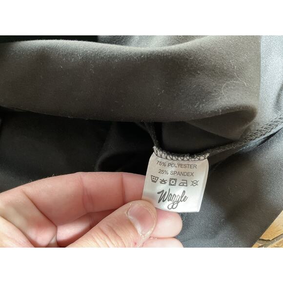 Waggle Golf Half Zip Pullover Mens XL Black Performance Stretch Rooster - Picture 10 of 12